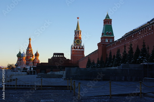Canvas Print View of Red Square with St