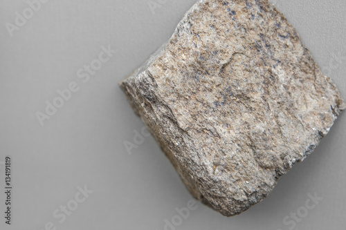 Photography Piece of schist rock isolated