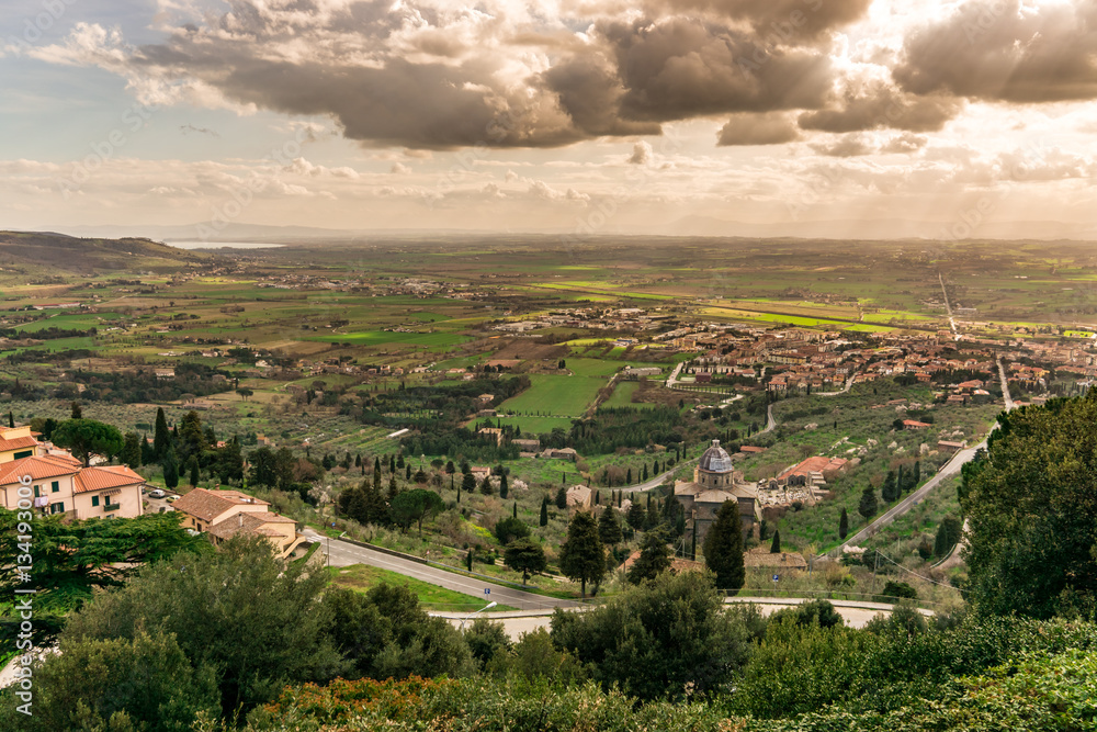 Vistas de la Toscana desde Cortona