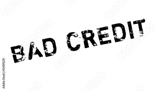 Bad Credit rubber stamp. Grunge design with dust scratches. Effects can be easily removed for a clean, crisp look. Color is easily changed.