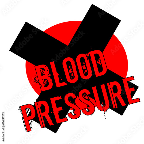 Blood Pressure rubber stamp