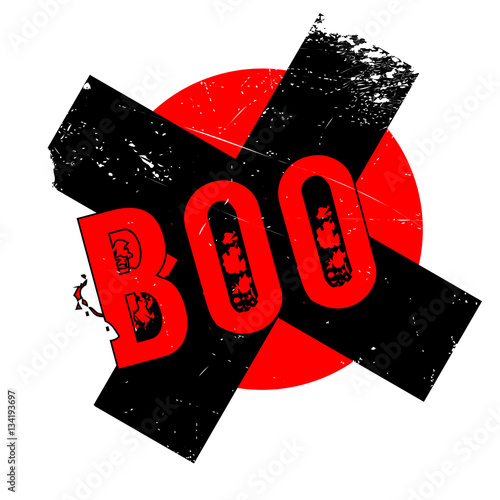 Boo rubber stamp