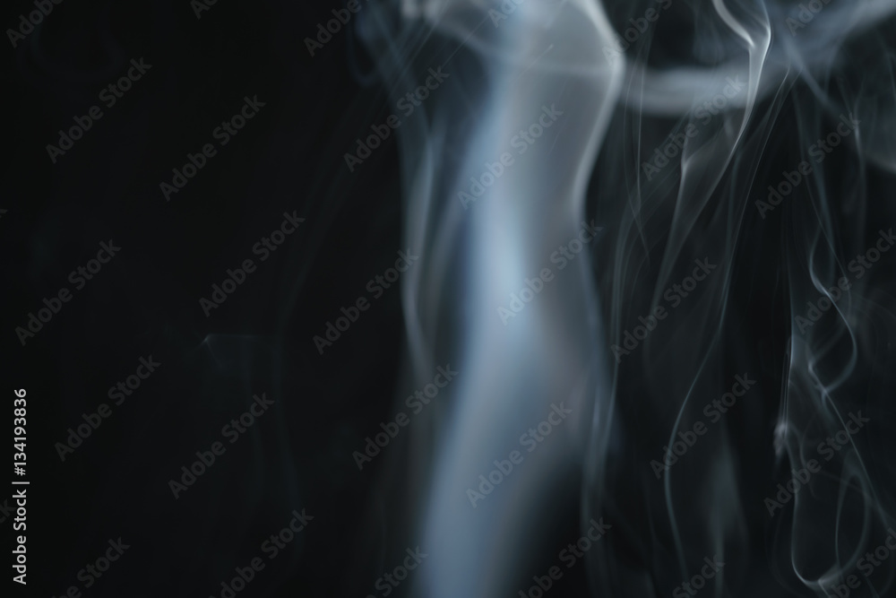 mystery light blue smoke over dark background with copy space, abstract photo mystery light blue smoke over dark background with copy space, abstract photo