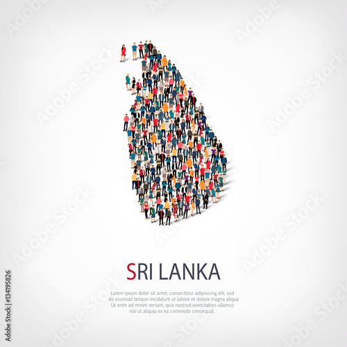 people map country Sri Lanka vector