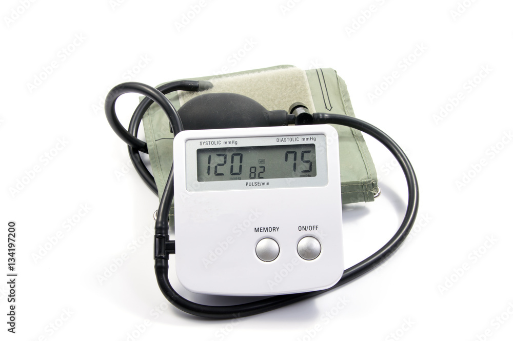 Blood Pressure Monitor Isolated On White Background Blood Pressure Monitor Isolated On White Background