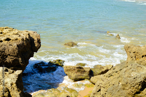 Bright shunshine ocean sea outdoors. Travel vacation holiday background photo