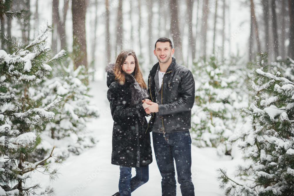 winter snow couple love story winter snow couple love story