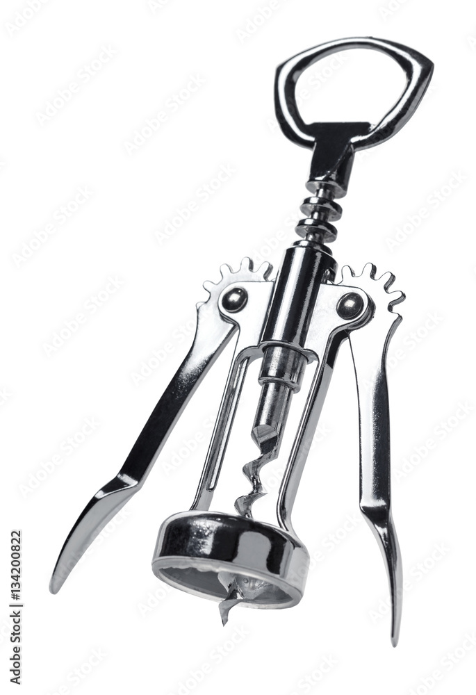 metal corkscrew closeup metal corkscrew closeup