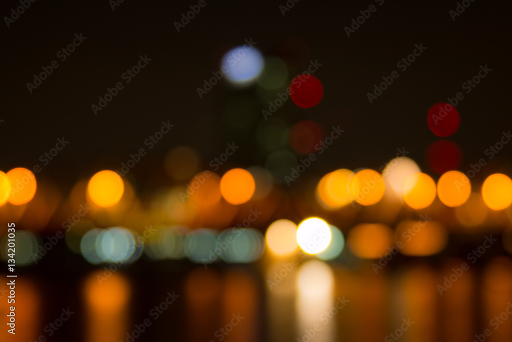 Abstract bokeh night in city background Abstract bokeh night in city background
