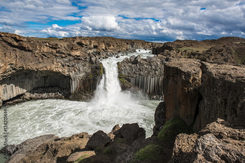 Waterfall Aldeyjarfoss  Iceland