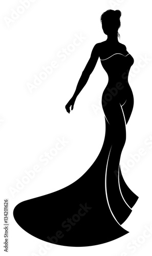 Silhouette Wedding Dress Bride