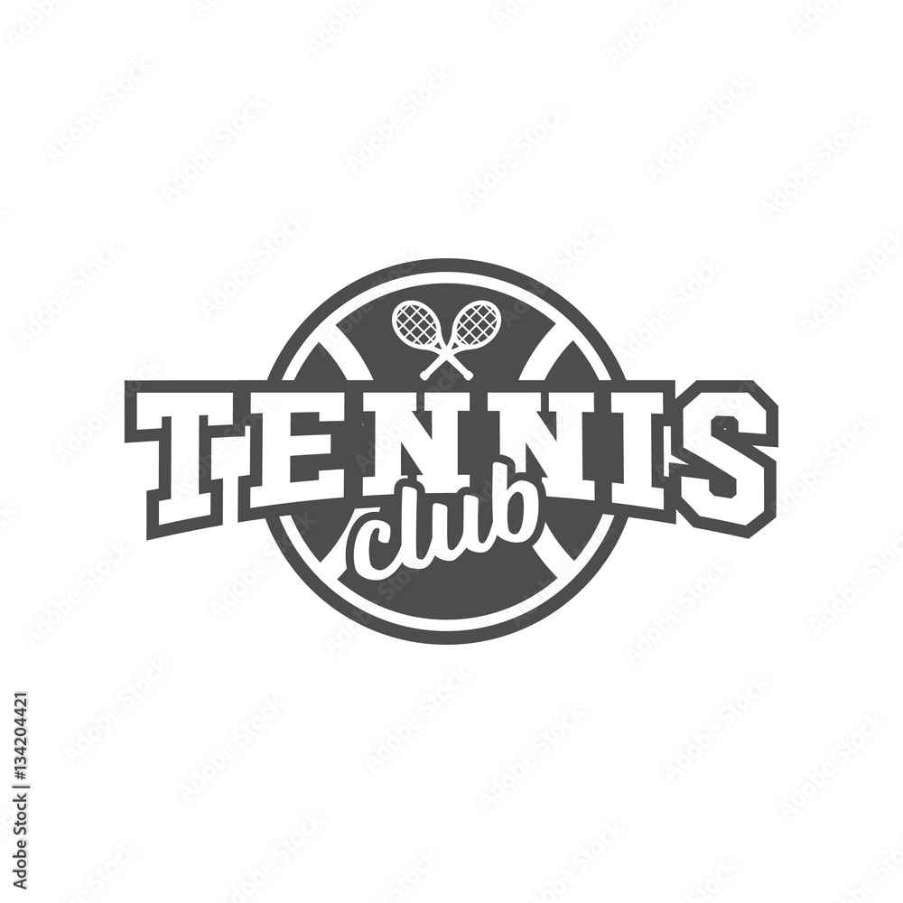 Tennis sports logo, label, emblem, design elements Tennis sports logo, label, emblem, design elements
