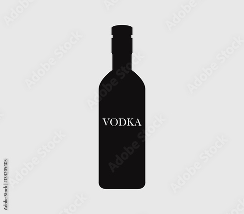 Icon bottle of vodka