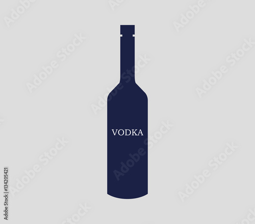Icon bottle of vodka