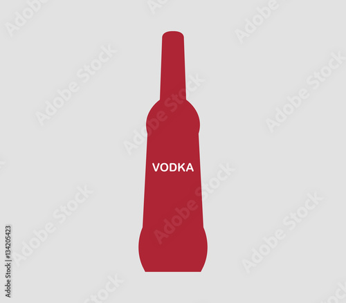 Icon bottle of vodka