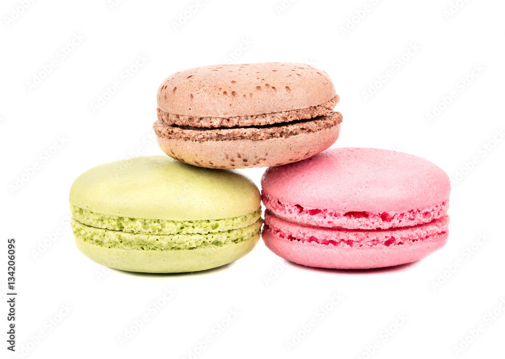 Three multicolored macaroon Three multicolored macaroon