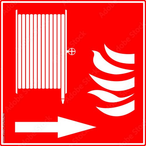 Foto Panneau signalisation  lance à incendie