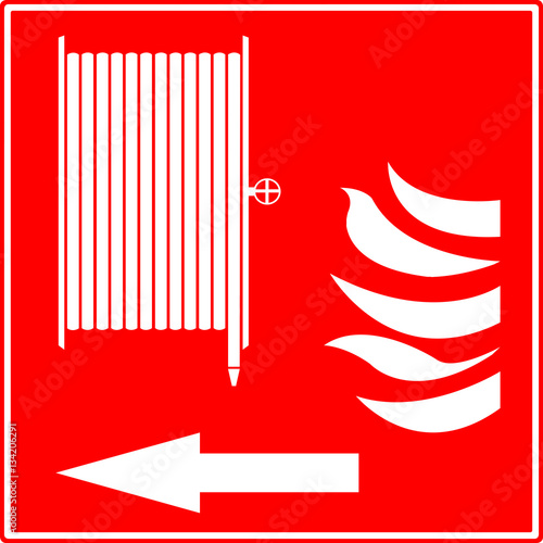 Photography Panneau signalisation  lance à incendie