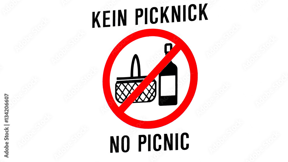 Picknick verboten Picknick verboten