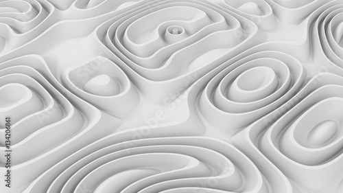 White Abstract Background 3D illustration