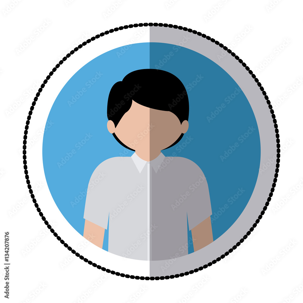 Man profile pictogram icon vector illustration graphic design Man profile pictogram icon vector illustration graphic design