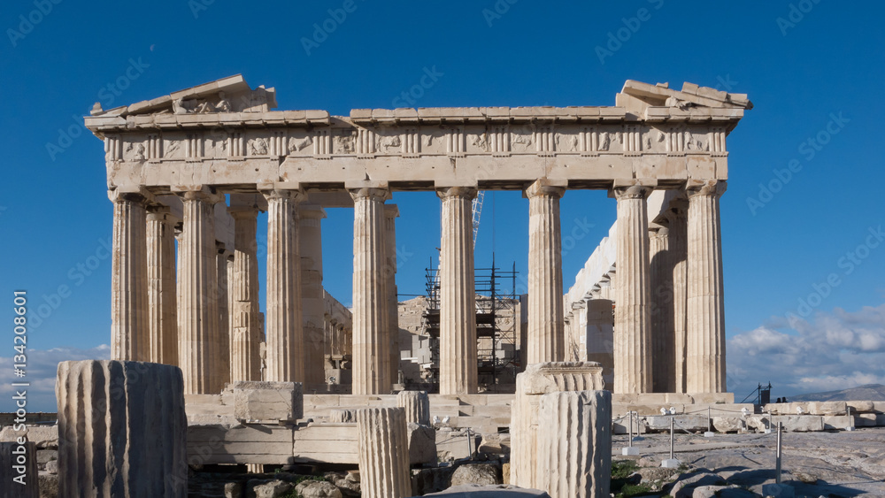Fototapeta premium The Parthenon in the Acropolis of Athens, Attica, Greece