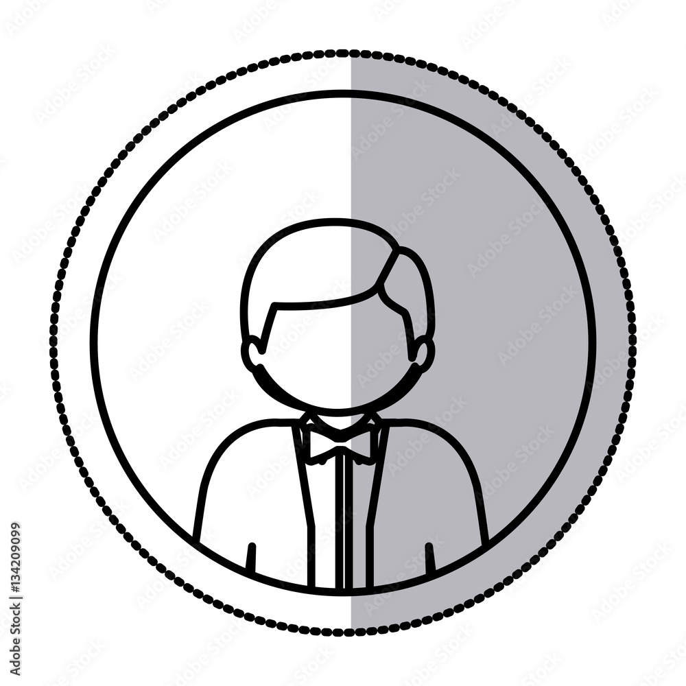Man profile pictogram icon vector illustration graphic design