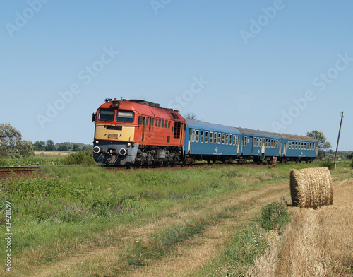 Passenger train with Diesel traction