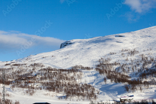 Winter landscape west in Norway
