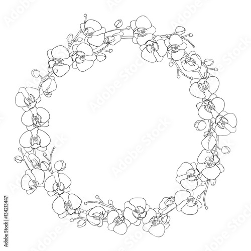 Round natural wreath