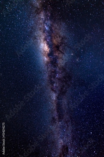 The austral Milky Way, with details of its colorful core, outstandingly bright. Captured from the Southern Hemisphere.
