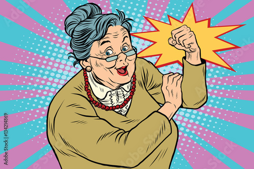 Granny old lady We can do it