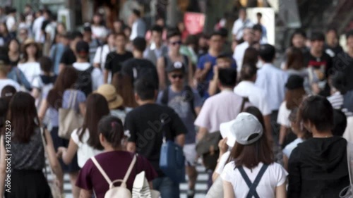 Wallpaper Mural 都市の風景（横断歩道・歩行者・タイムラプス・低速シャッター） Torontodigital.ca