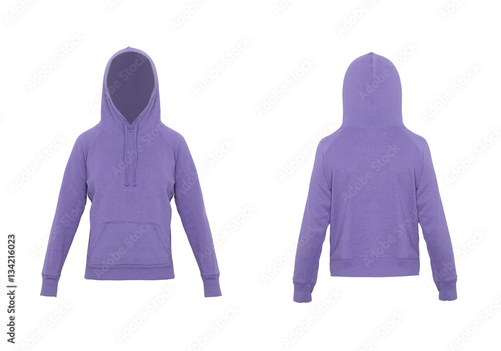 purple sweatshirt isolated on white foto de Stock | Adobe Stock