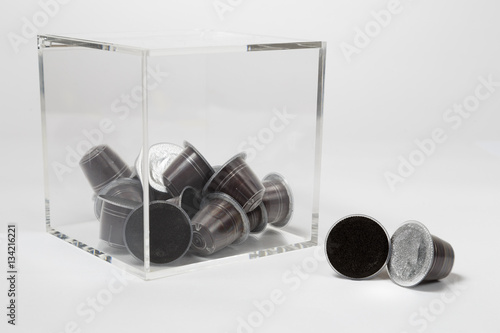 Contenitore  di plexiglass per capsule di caffè photo