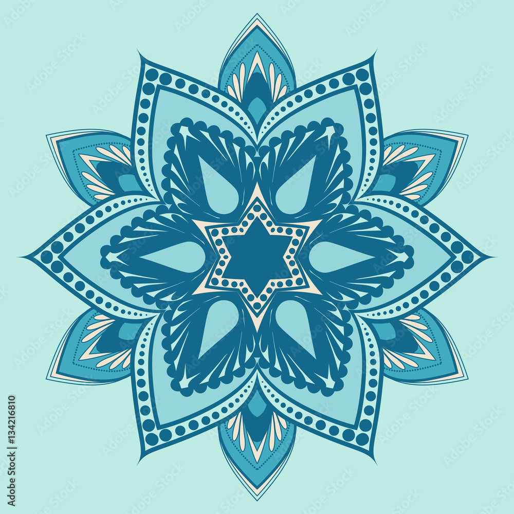 Vector flower mandala Vector flower mandala
