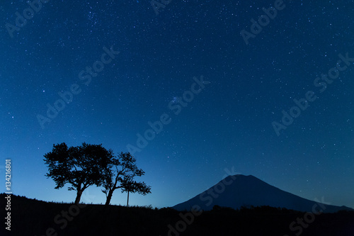 Night view in NISEKO　ニセコの夜空と羊蹄山 photo