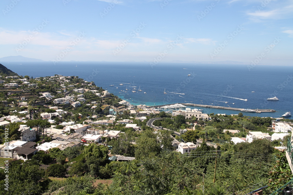 Mare Isola di Capri in Italia nel golfo di Napoli