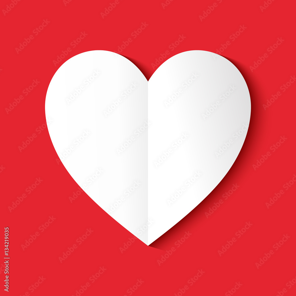 Folded paper heart background Stock Vector Adobe Stock Folded paper heart background Stock Vector Adobe Stock