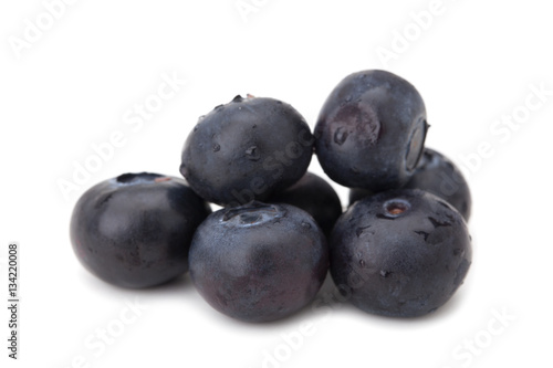 heap of ripe blueberry
