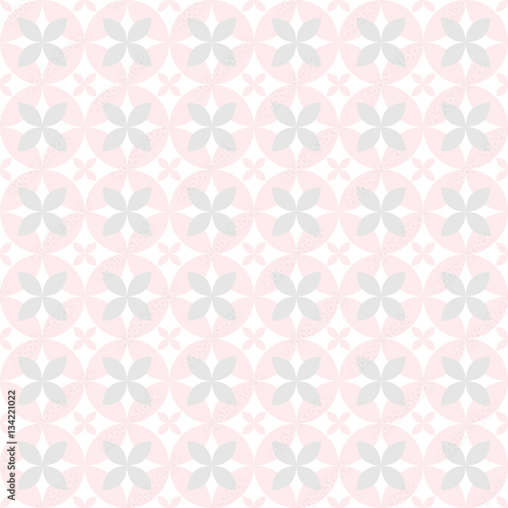 Abstract geometric seamless pattern. Pink and gray colors.