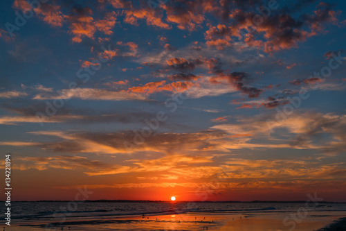 Sunset at Folly Beach © marknortona