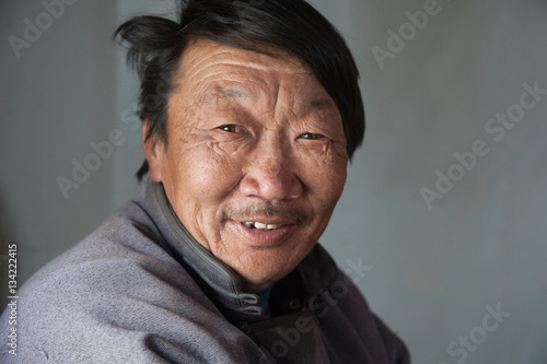 Portrait of a Mongolian man photo