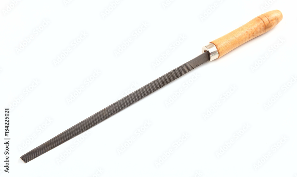 Metal rasp on white background Metal rasp on white background