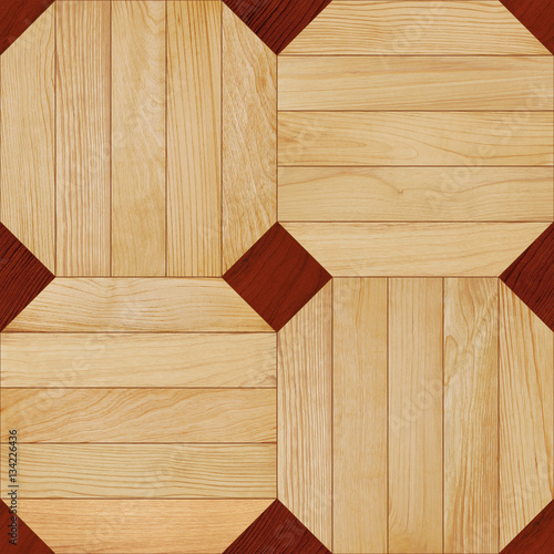 Seamless parquet texture. Can be used for 3D rendering.