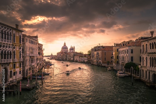 The canals of Venice by Sunrise