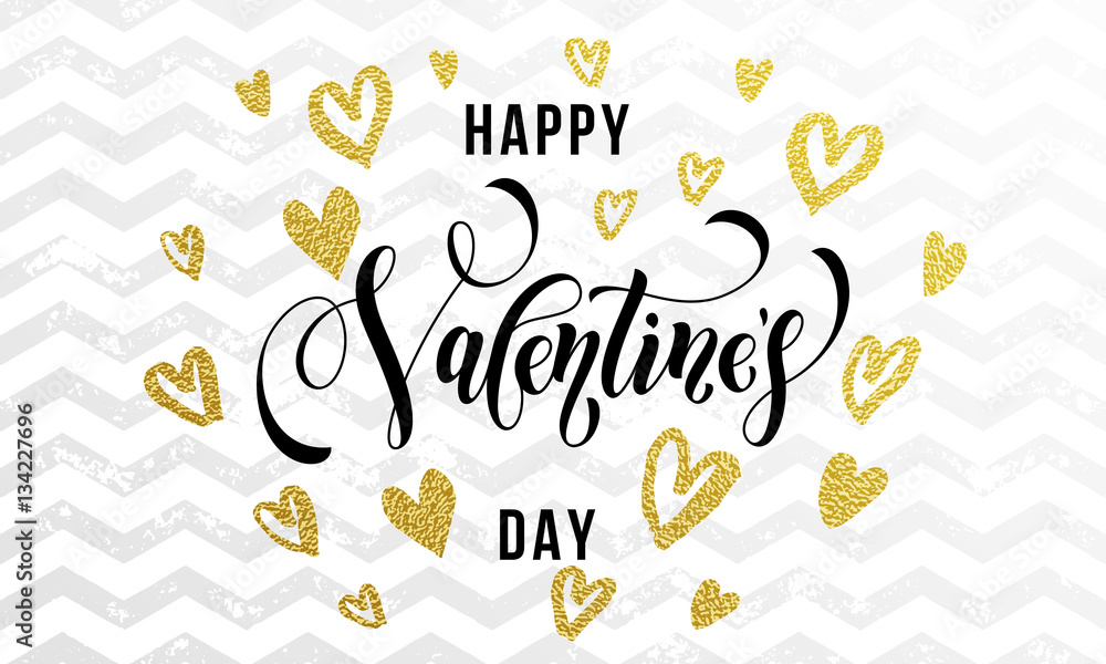 Valentine day gold love heart glitter greeting card Valentine day gold love heart glitter greeting card