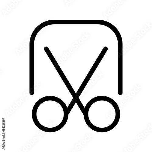 crop scissors screenshot icon
