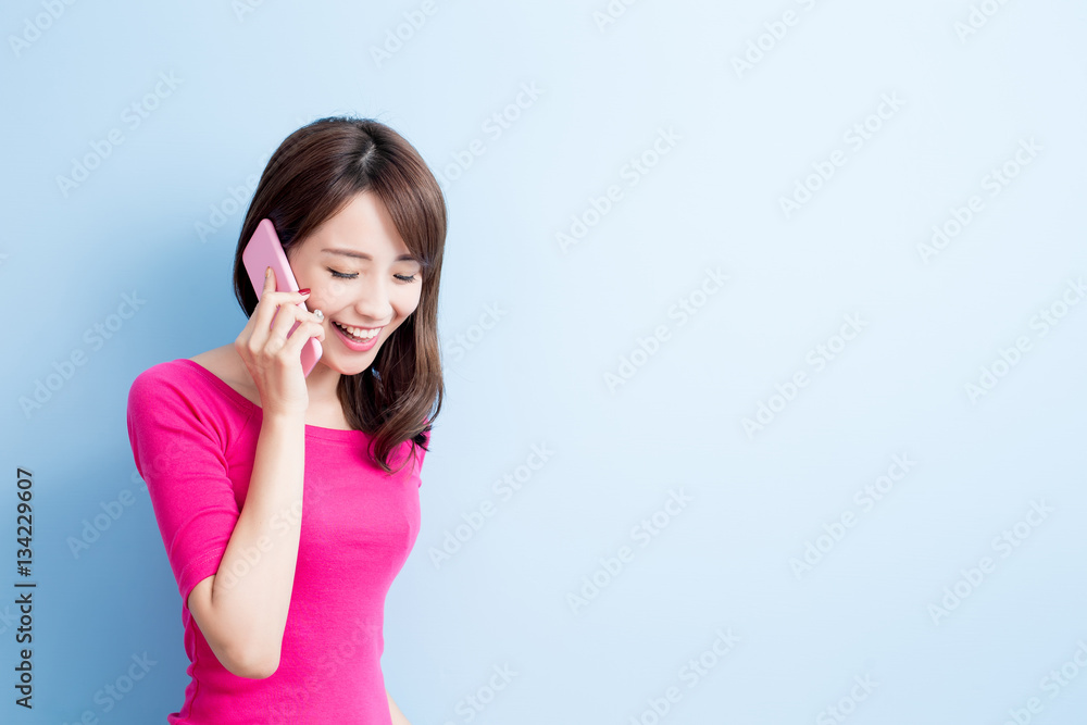 beauty woman talk on phone beauty woman talk on phone