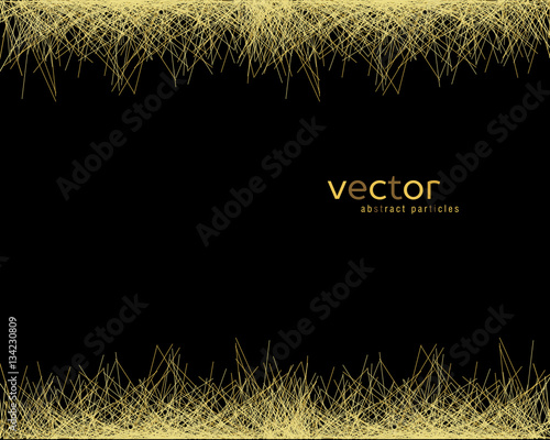 Vector background with abstract particles.